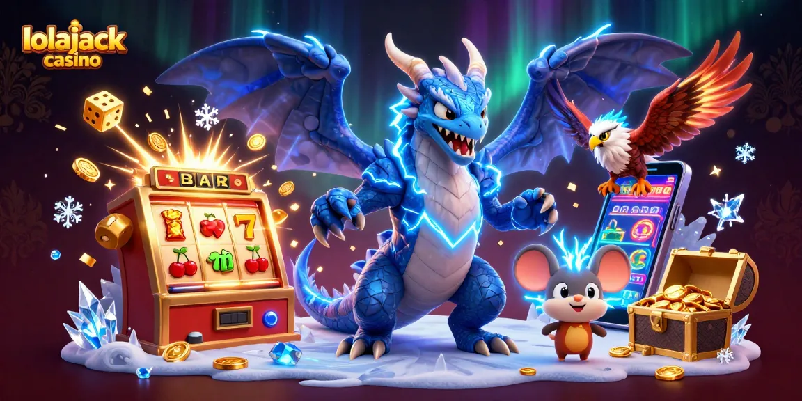 Experience thrilling gameplay at lolajack casino with colorful slot machines and dynamic characters!